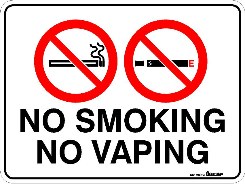 NO SMOKING NO VAPING