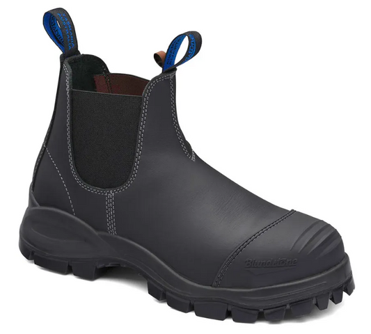BLUNDSTONE 990 Black Leather Steel Cap Safety Boots 2021