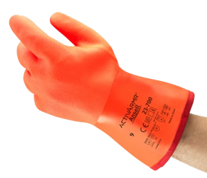 ANSELL THERMAL GLOVES - ORANGE