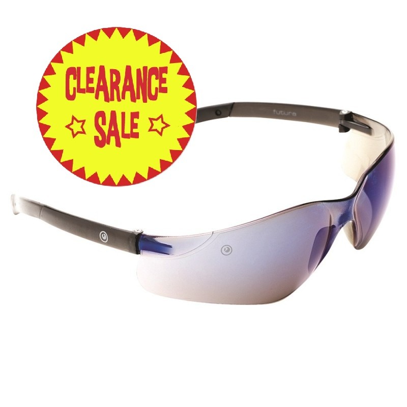 PROCHOICE FUTURA SAFETY GLASSES BLUE MIRROR LENS