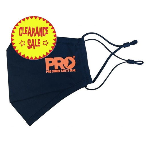 PROCHOICE REUSABLE 3 LAYER FACE MASK WITH ADJUSTABLE EAR LOOPS