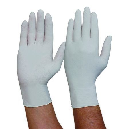 PROCHOICE WHITE DISPOSABLE LATEX POWDERED GLOVES - BOX OF 100