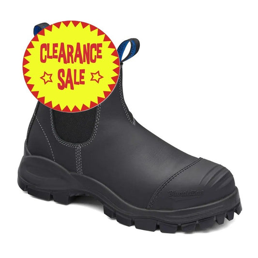 BLUNDSTONE 990 Black Leather Steel Cap Safety Boots 2021