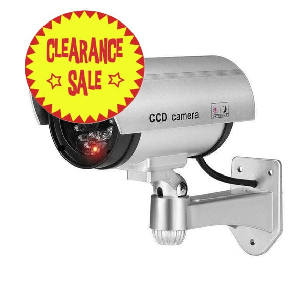 REALISTIC DUMMY CCTV CAMERA WITH RED FLASHING LIGHT