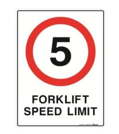 5 FORKLIFT SPEED LIMIT