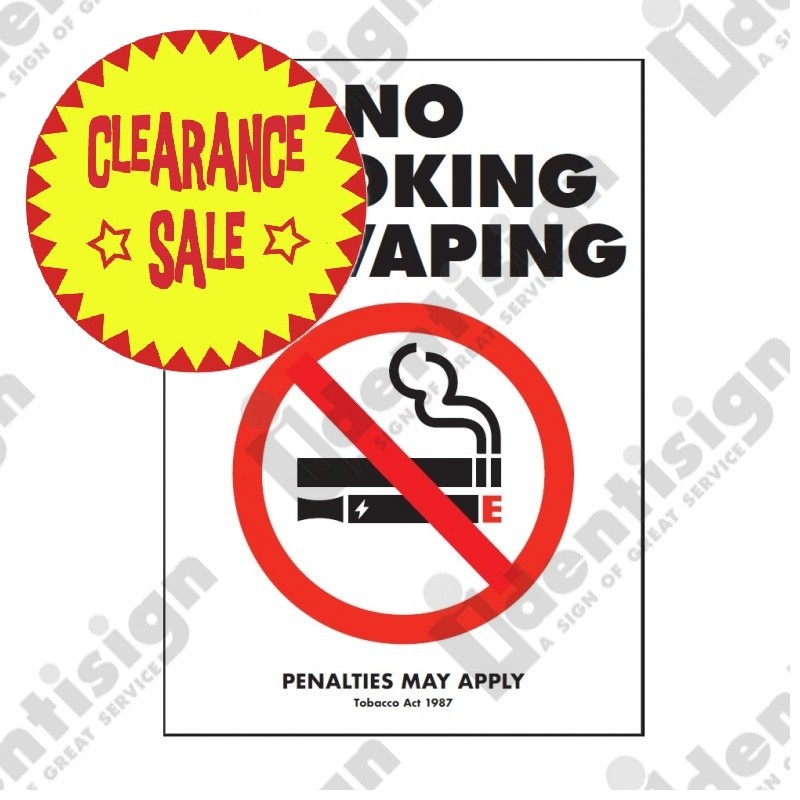 NO SMOKING OR VAPING