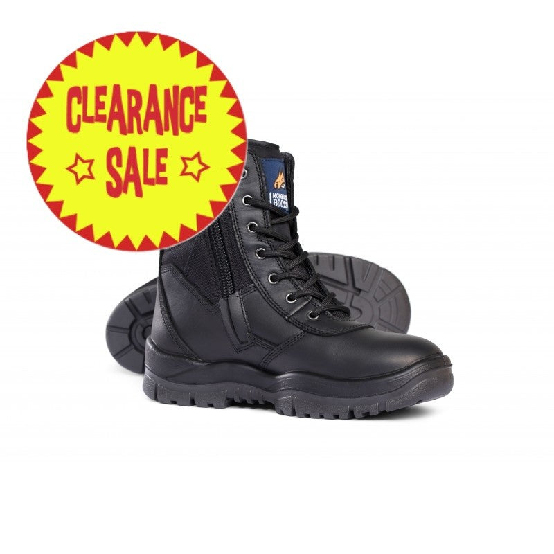 MONGREL BLACK HIGH LEG ZIPSIDER BOOT 2018-17
