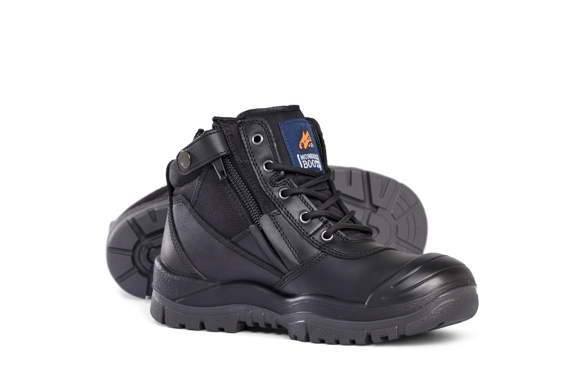 MONGREL BLACK ZIPSIDER BOOT W/ SCUFF CAP 2018