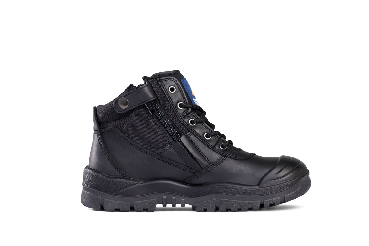 MONGREL BLACK ZIPSIDER BOOT W/ SCUFF CAP 2018