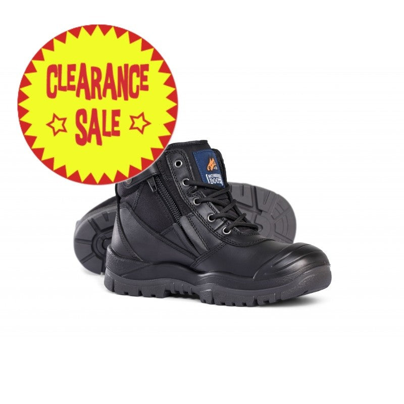 MONGREL BLACK ZIPSIDER BOOT W/ SCUFF CAP 2018