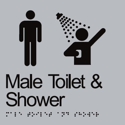 BRAILLE MALE TOILET & SHOWER 180 x 180